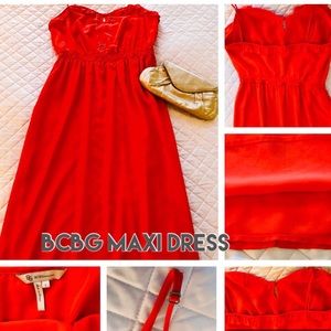 SALE / BCBG ORANGE MAXI DRESS